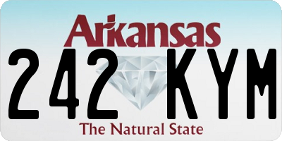 AR license plate 242KYM