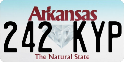AR license plate 242KYP
