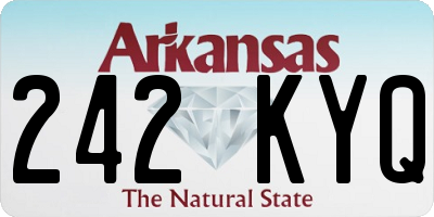 AR license plate 242KYQ