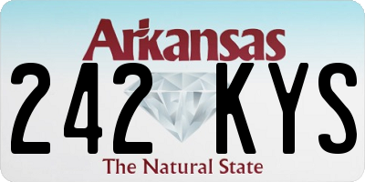 AR license plate 242KYS