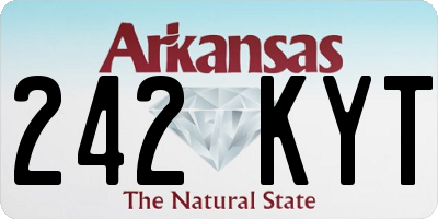 AR license plate 242KYT