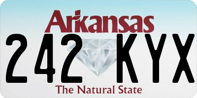 AR license plate 242KYX