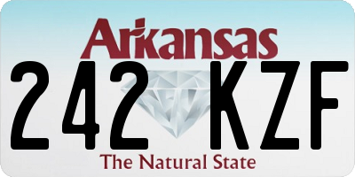 AR license plate 242KZF