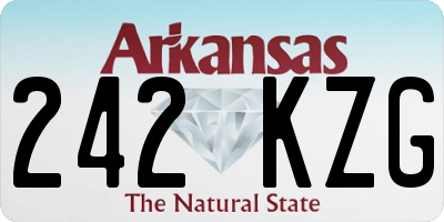 AR license plate 242KZG