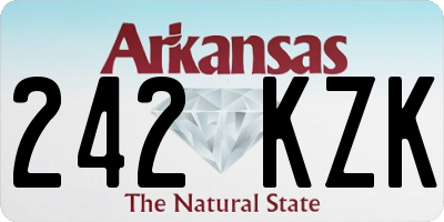AR license plate 242KZK