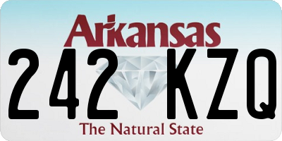 AR license plate 242KZQ