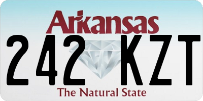 AR license plate 242KZT