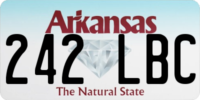 AR license plate 242LBC