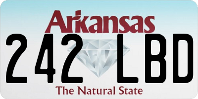 AR license plate 242LBD