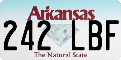 AR license plate 242LBF