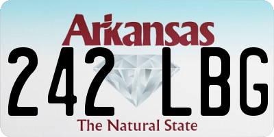 AR license plate 242LBG