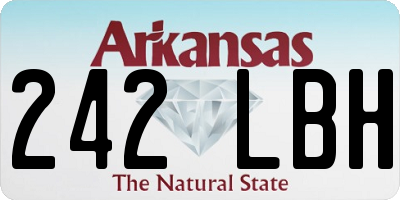 AR license plate 242LBH
