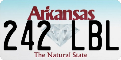 AR license plate 242LBL