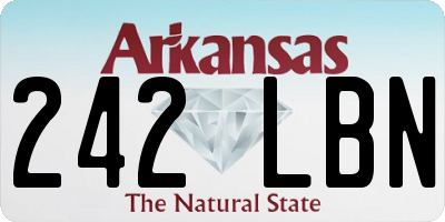 AR license plate 242LBN