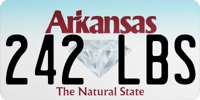 AR license plate 242LBS