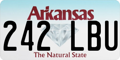 AR license plate 242LBU