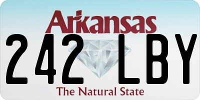 AR license plate 242LBY