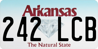 AR license plate 242LCB