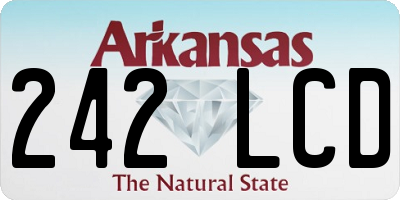 AR license plate 242LCD