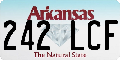 AR license plate 242LCF