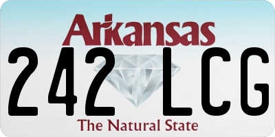 AR license plate 242LCG
