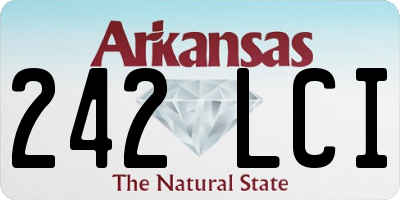 AR license plate 242LCI