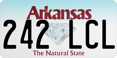AR license plate 242LCL