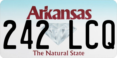 AR license plate 242LCQ