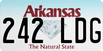 AR license plate 242LDG