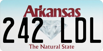 AR license plate 242LDL