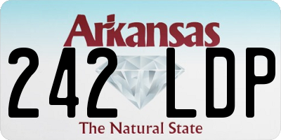 AR license plate 242LDP