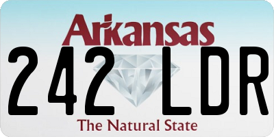 AR license plate 242LDR