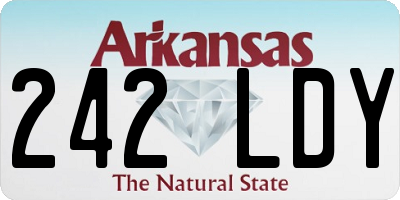 AR license plate 242LDY