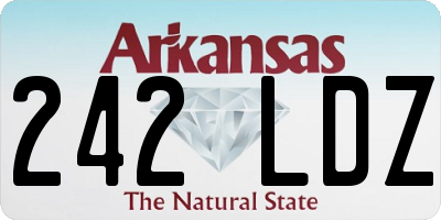 AR license plate 242LDZ