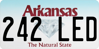AR license plate 242LED