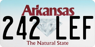 AR license plate 242LEF