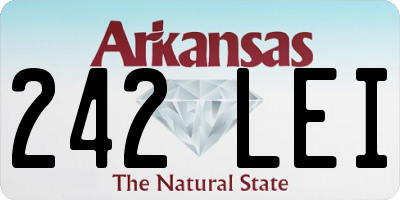 AR license plate 242LEI