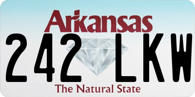 AR license plate 242LKW