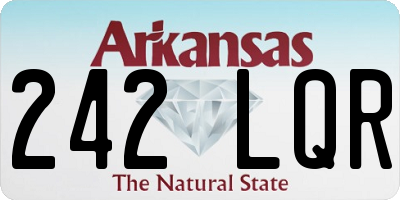 AR license plate 242LQR