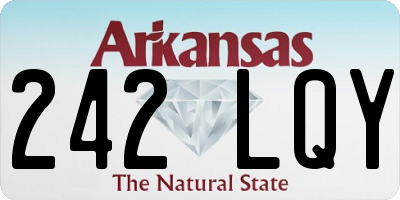 AR license plate 242LQY