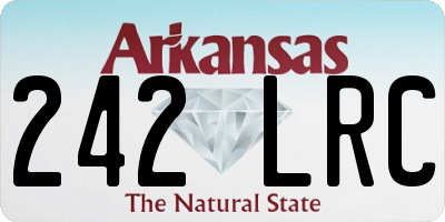AR license plate 242LRC