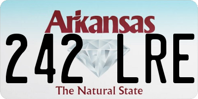 AR license plate 242LRE
