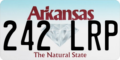 AR license plate 242LRP
