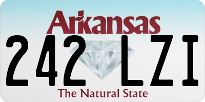 AR license plate 242LZI