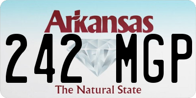 AR license plate 242MGP