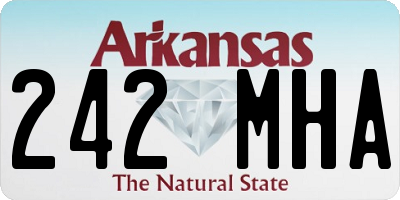 AR license plate 242MHA