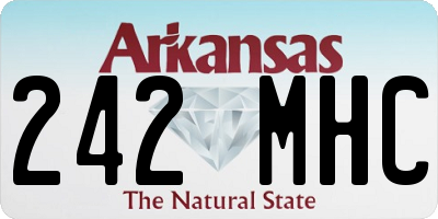 AR license plate 242MHC