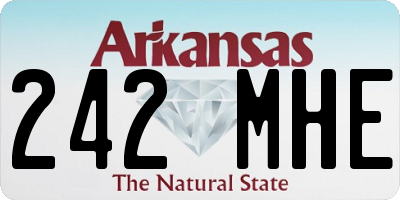 AR license plate 242MHE