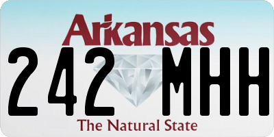 AR license plate 242MHH