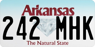 AR license plate 242MHK
